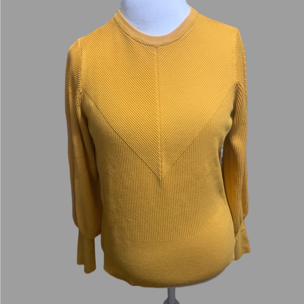 Apt 9 Gold ribbed sweater - Picture 2 of 8